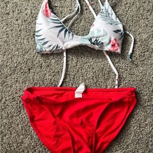 No Boundaries Red Bikini Bottoms